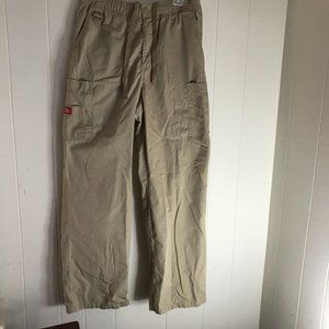 DICKIES CARGO SCRUB BOTTOMS TAN SZ S